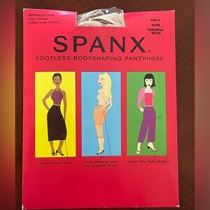 Spanx Sara Blakely Footless Pantyhose Sz A Nude Shapewear Control Body Shaping